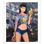 Banana Girl Art Print