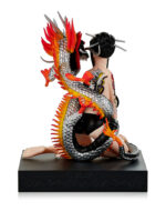 Dragon Girl Statue (Silver/Black) - Image 3