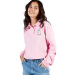 Strawberry Cat Cropped Polo Sweatshirt