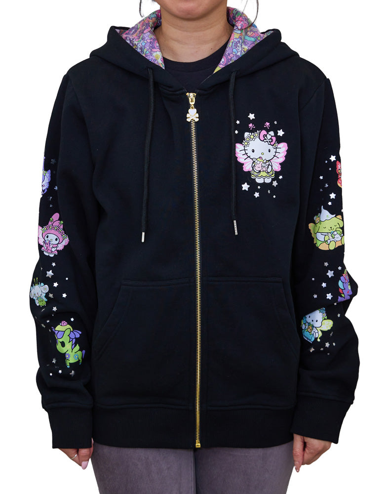 tokidoki-hello-kitty-butterfly-garden-winged-friends-hoodie-01 tokidoki x Hello Kitty and Friends Butterfly Garden Winged Friends Hoodie - Image 1