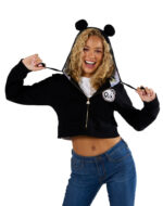 Peace & Bears Cropped Hoodie - Image 6