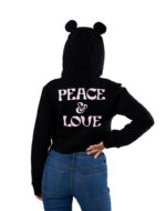 Peace & Bears Cropped Hoodie - Image 2