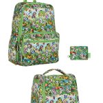 tokidoki x JuJuBe Be Charged + Insulated Bottle Bag + Zealous Backpack Meadow Blooms Bundle