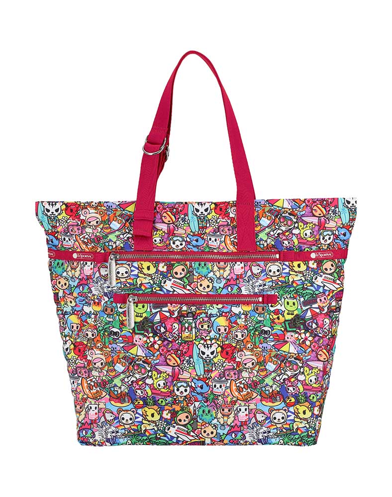 tokidoki-lesportsac-summer-2023-vacanza-al-mare-borsa-nord-sud-1161-01 tokidoki x LeSportsac Borsa Nord-Sud - Vacanza Al Mare - Image 1