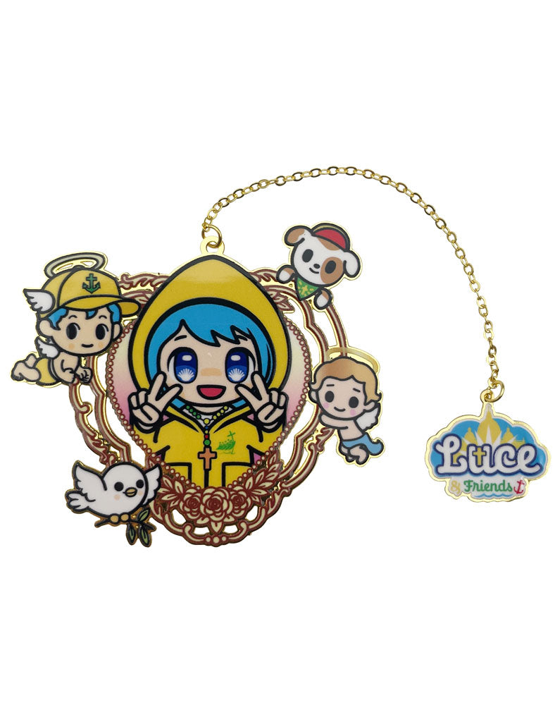tokidoki-luce-lubi-and-santino-metal-chain-bookmark Luce, Iubi and Santino Metal Chain Bookmark - Image 1