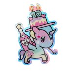 20th Anniversary 20 Candles Large Sticker