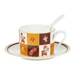 Happy Holidays Ceramic Cup and Saucer