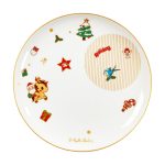 Holiday Wishes 8" Ceramic Plates - Set of two