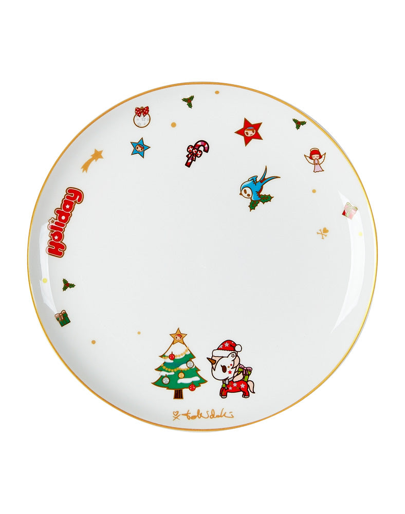 tokidoki-poros-favour-tis-the-season-8-ceramic-plate-02 Tis the Season 8" Ceramic Plates - Set of two - Image 1