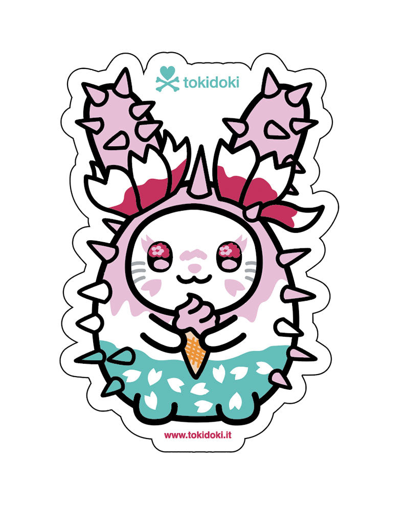 tokidoki-series-15-stickers-Blossom-Bunnv Blossom Bunny Die Cut Sticker - Image 1