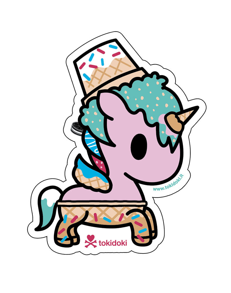 tokidoki-series-15-stickers-Choco-Minty Choco Minty Unicorno Die Cut Sticker - Image 1
