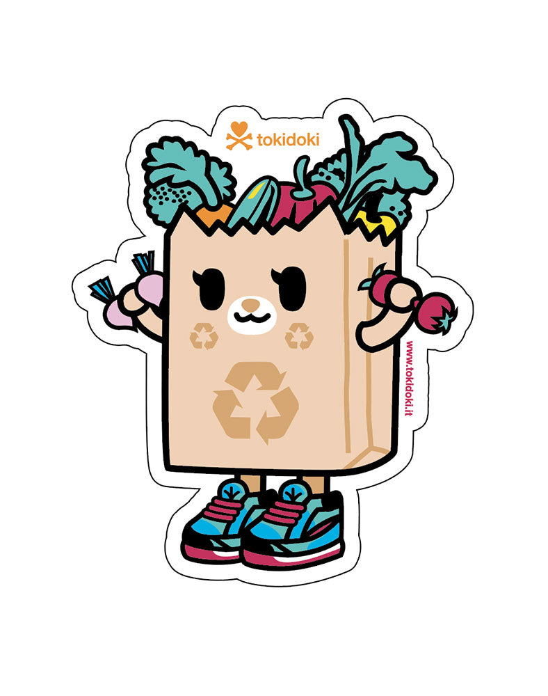 tokidoki-series-15-stickers-Greenie Greenie Die Cut Sticker - Image 1