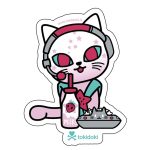Capt. Whiskers Die Cut Sticker