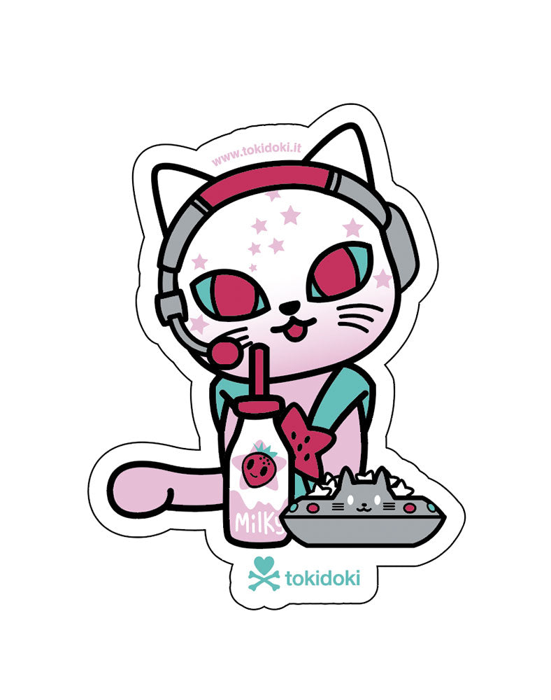 tokidoki-series-15-stickersCapt-Whiskers Capt. Whiskers Die Cut Sticker - Image 1