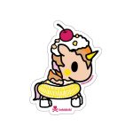 Cherry Top Unicorno Die Cut Sticker