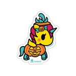 Pumpkin Unicorno Die Cut Sticker