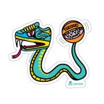 Sneaker Snake Die Cut Sticker