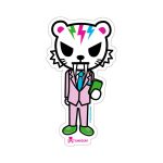 Salary Man Pink Die Cut Sticker