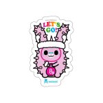 Gym Bunny Die Cut Sticker