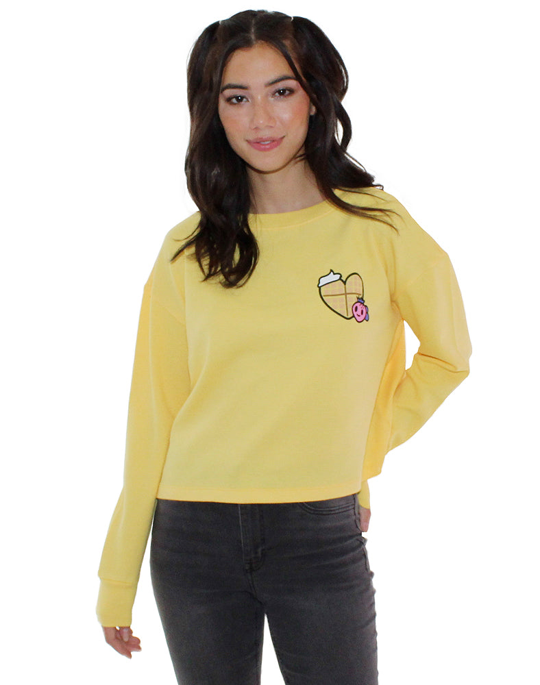tokidoki_womens_waffle_knit_sweatshirt_toki_waffle_house_1 Toki Waffle House Long Sleeve - Image 1