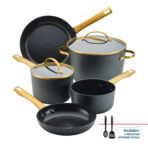 Forged Induction-Compatible Ceramic 9-Piece Cookware Set