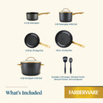 Forged Induction-Compatible Ceramic 9-Piece Cookware Set - Image 2