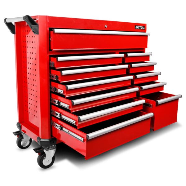 Daytona D655PS 655-Piece Tool Set (Including a 43-Inch, 12-Drawer Red Rolling Tool Cabinet)