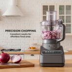 Ninja Food Processor, Professional Plus, 1000 Peak Watts, 4 Functions for Chopping, Slicing, Purees & Dough with 9-Cup Processor Bowl, 3 Blades, Food Chute & Pusher, Silver, BN601 - Image 3
