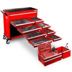 Daytona D655PS 655-Piece Tool Set (Including a 43-Inch, 12-Drawer Red Rolling Tool Cabinet) - Image 2