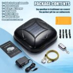 Automatic Retractable Car Cover with Solar Charging/Remote Control – All-Weather Waterproof, Windproof & Snowproof, Anti-Theft Alarm, for SUV Sedan, Outdoor Indoor Use Silver-2XL - Image 8