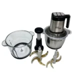 Zepline ZP-00219 Kitchen Food Processor — 3000W High Power, Equipped with Dual Bowls (3.2L Total Capacity); A Multifunctional Electric Chopper Designed for the Kitchen, Ideal for Chopping Meat, Vegetables, Herbs, and Nuts. - Image 2