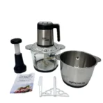 Zepline ZP-00219 Kitchen Food Processor — 3000W High Power, Equipped with Dual Bowls (3.2L Total Capacity); A Multifunctional Electric Chopper Designed for the Kitchen, Ideal for Chopping Meat, Vegetables, Herbs, and Nuts. - Image 10