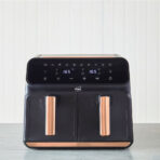 Neo Black Copper Gold Black Dual Twin Zone Double Drawer Electric Air Fryer | Black | - Image 4