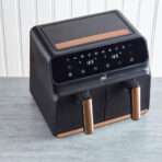 Neo Black Copper Gold Black Dual Twin Zone Double Drawer Electric Air Fryer | Black | - Image 8
