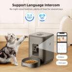 Okos WiFi-s kisállatetető HD kamerával és alkalmazásvezérléssel – Kétirányú hang és távoli etetés - Image 6