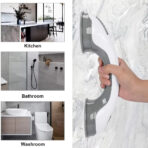 Haltegriffe für Dusche, Badewanne und Dusche, Haltegriffe mit Saugnapf, Badezimmerzubehör, Badezimmergriffe – speziell für Menschen mit Behinderungen und ältere Menschen, Sicherheitshaltegriffe. - Image 3
